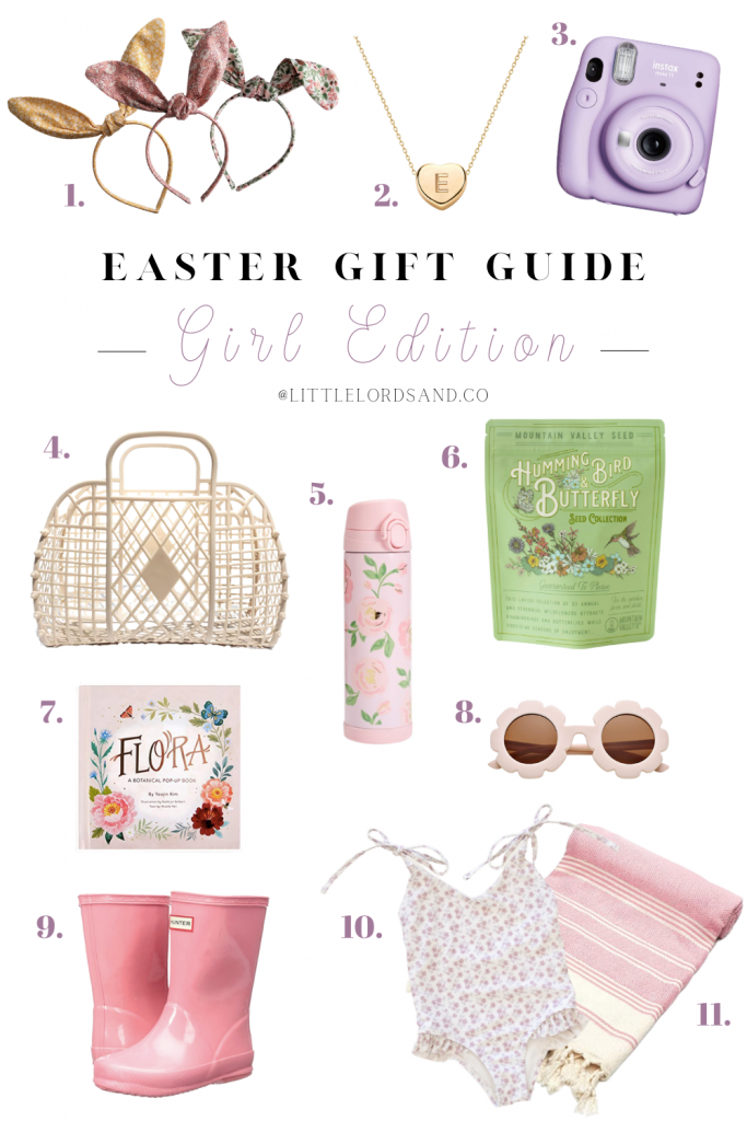 Littlelordandco's Easter Gift Guide for Girls.  Adorable and practical gifts for girl's Easter basket at an affordable price.